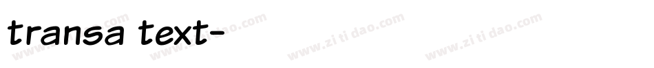 transa text字体转换
